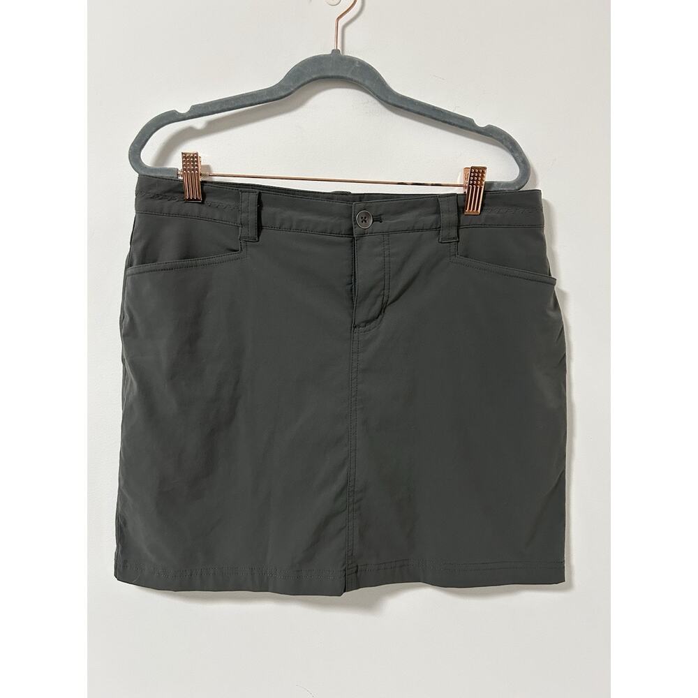 Eddie Bauer‎ Size 8 Gray Skort Skirt Stretch Water Resistant TraVex Outdoor
